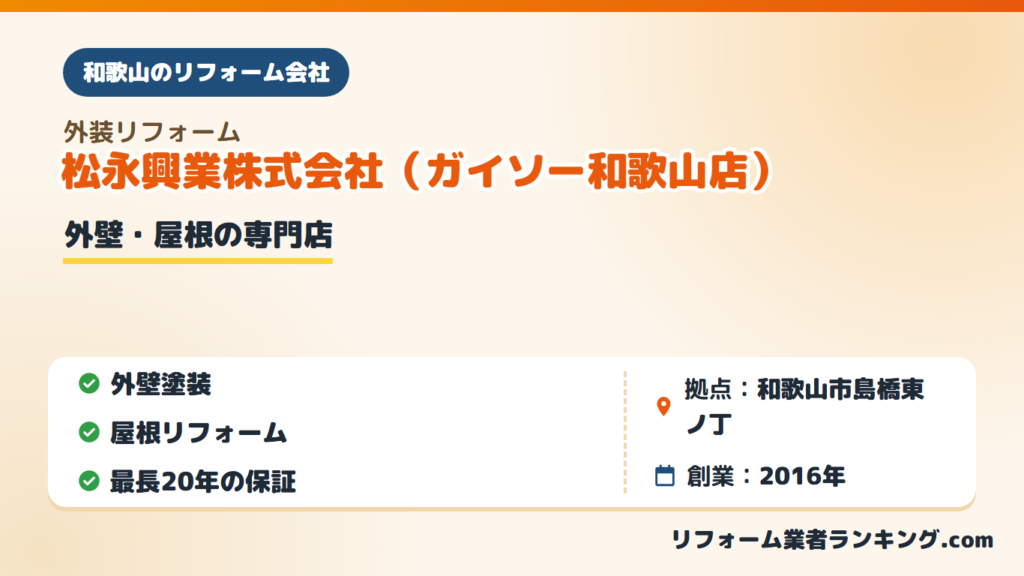 松永興業株式会社(ガイソー和歌山店)
